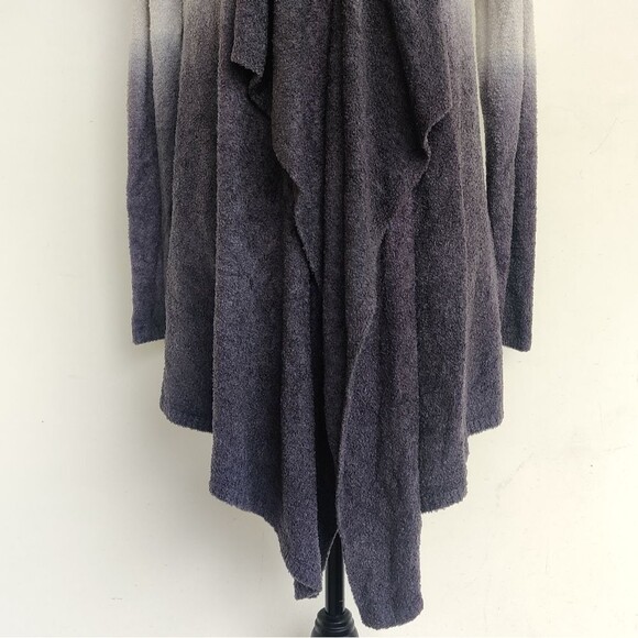 Barefoot Dreams CozyChic Lite Ombré Cardigan Sweater Size Small Gray Blue - Picture 5 of 9